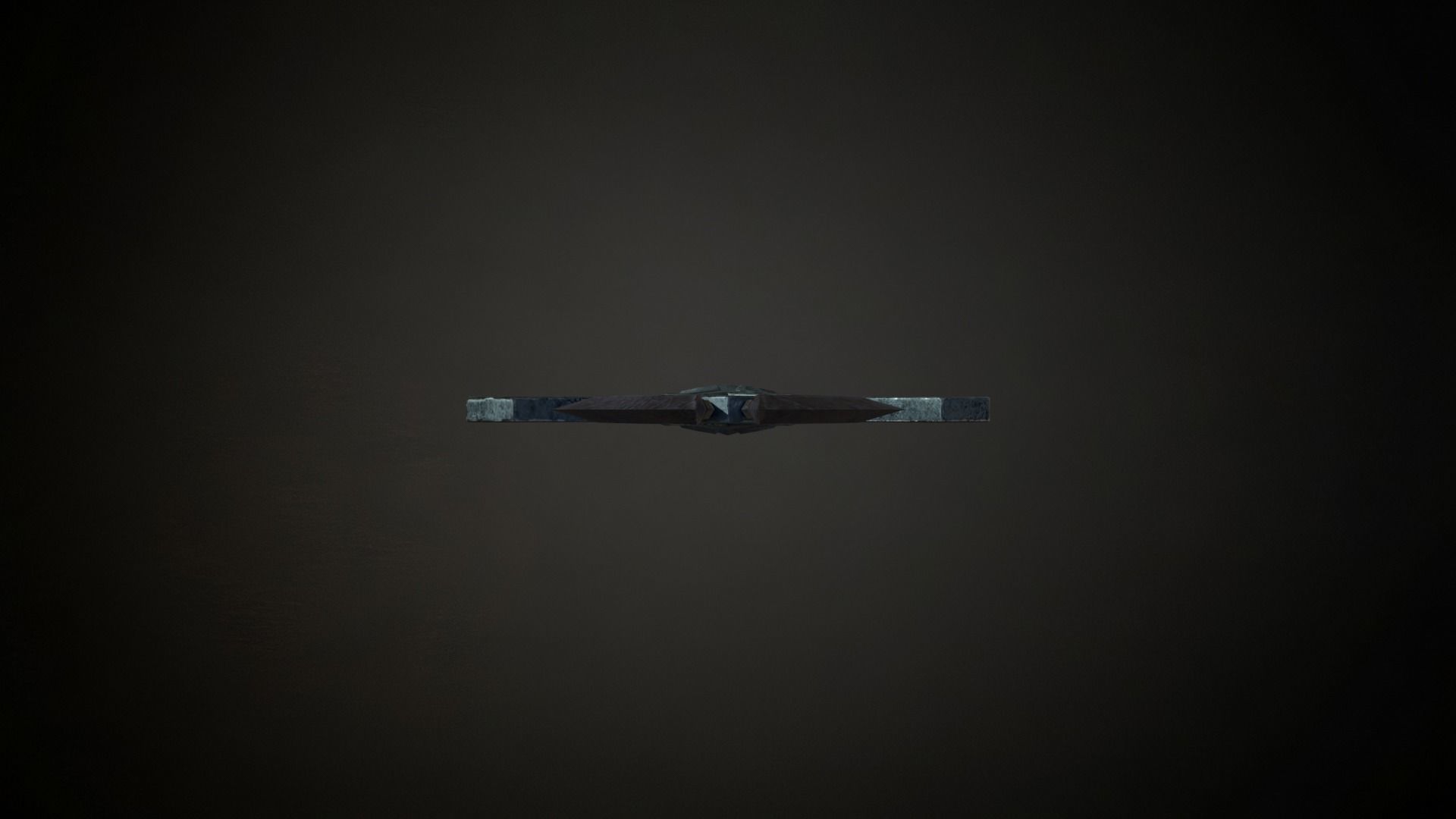 Medieval Evil Fantasy Sword Low-poly 3D model_8