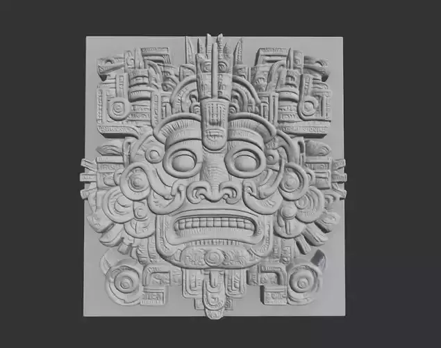 Mayan Decor Ornament 08 - 231206 3D print model