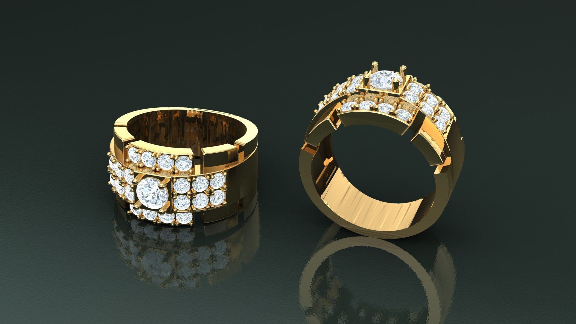 Ring Men B3 3D print model_1