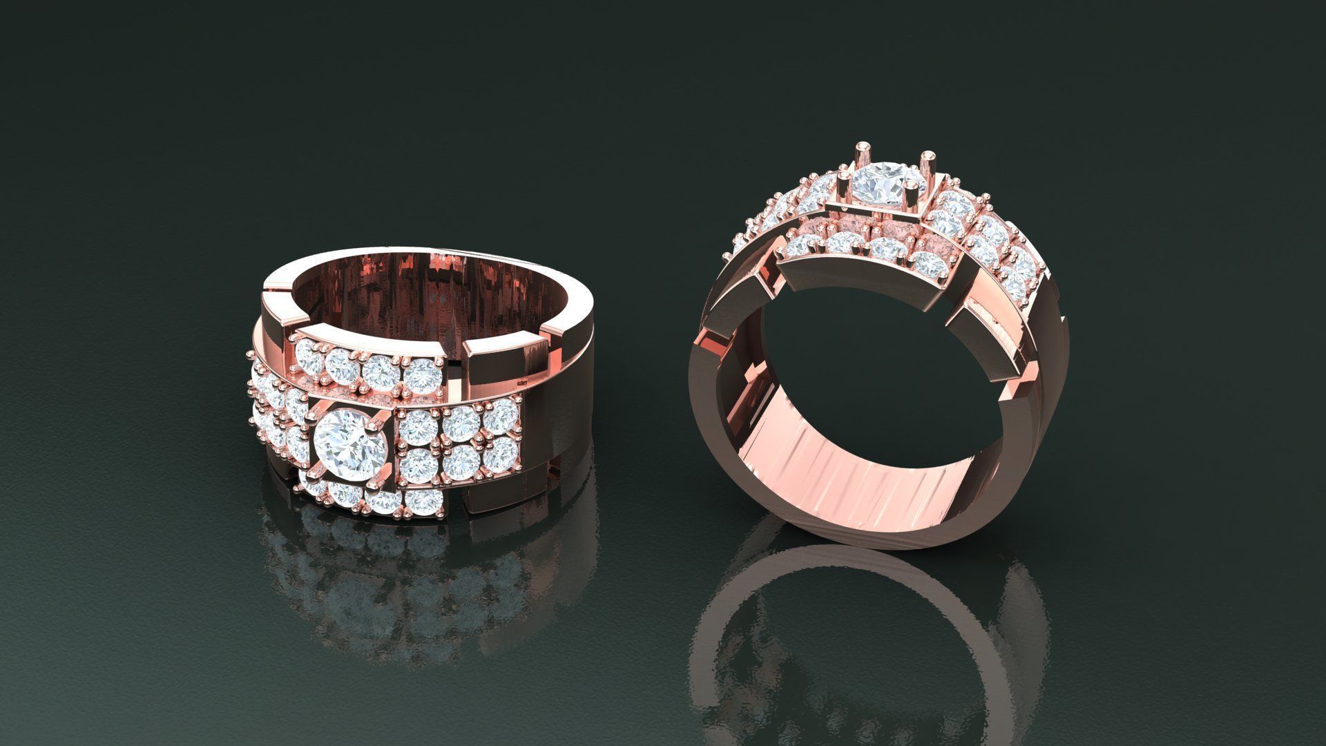 Ring Men B3 3D print model_5