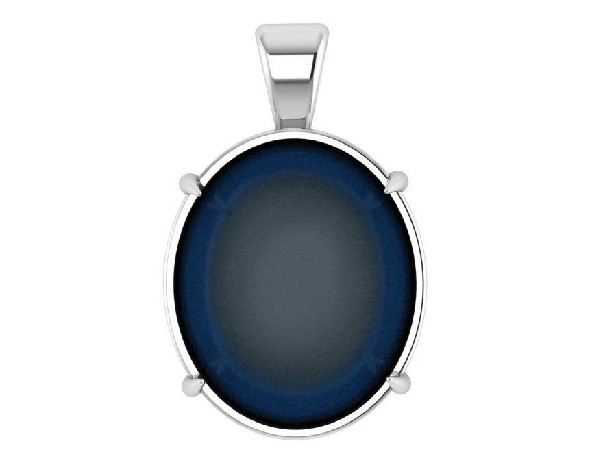 Oval Cabochon Pendant 0801 3D print model_2