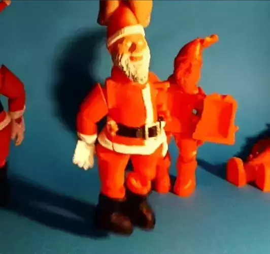 ARTICULATED BOX SANTA CLAUS 3D print model