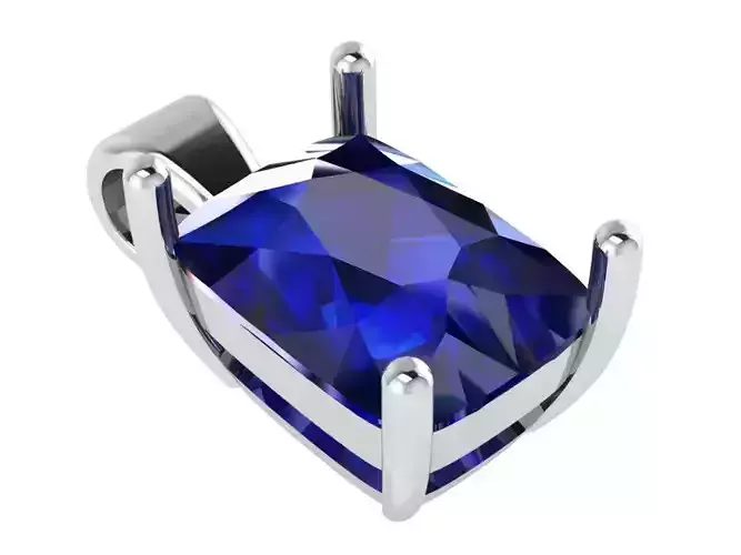 Cushion  Basket Setting Pendant 0802