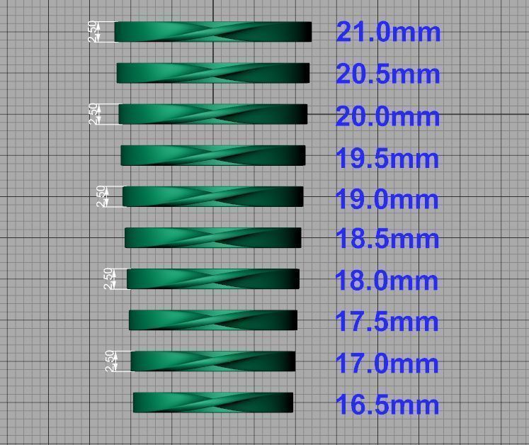 Twisted Wedding Band Mobius Wedding Band Bent Band 2mm wide 3D print model_8