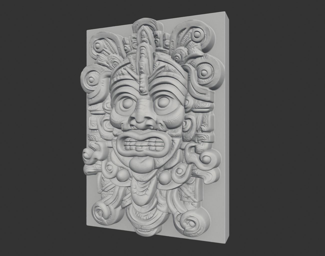 Mayan Decor Ornament 07 - 231206 3D print model_2
