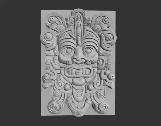 Mayan Decor Ornament 07 - 231206 3D print model