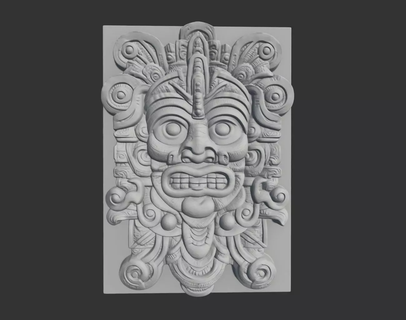 Mayan Decor Ornament 07 - 231206 3D print model_0