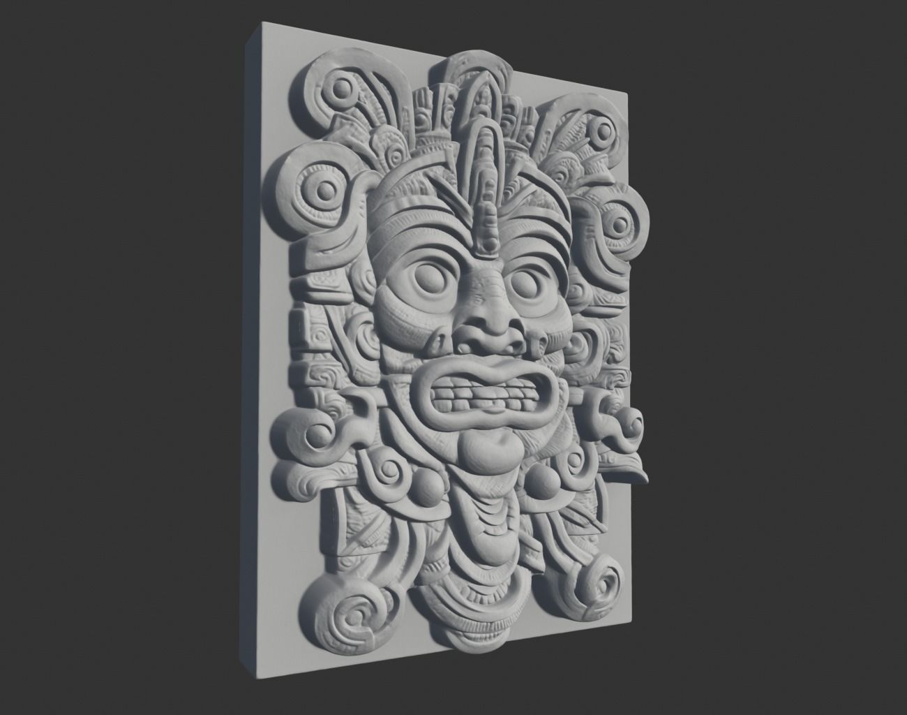 Mayan Decor Ornament 07 - 231206 3D print model_1