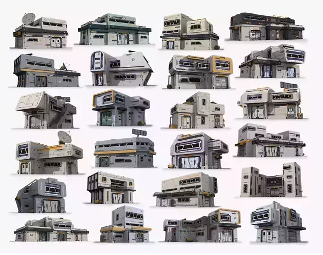 24 Sci-Fi Industrial Collection 