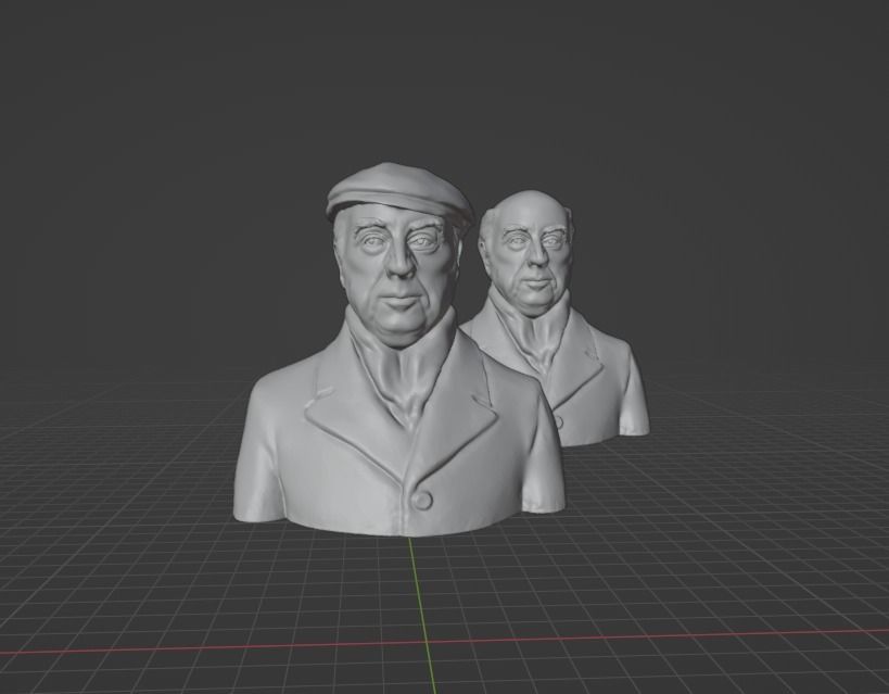 Pablo Neruda 3D print model_1
