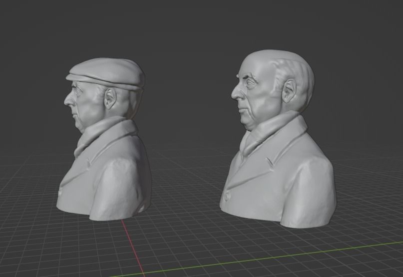 Pablo Neruda 3D print model_13
