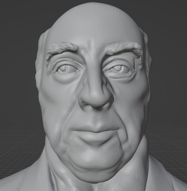 Pablo Neruda 3D print model_16
