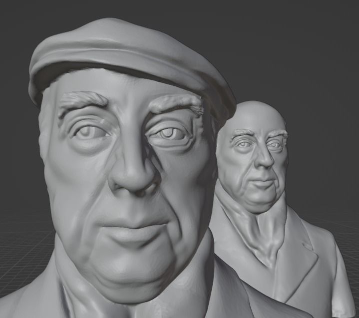 Pablo Neruda 3D print model_12