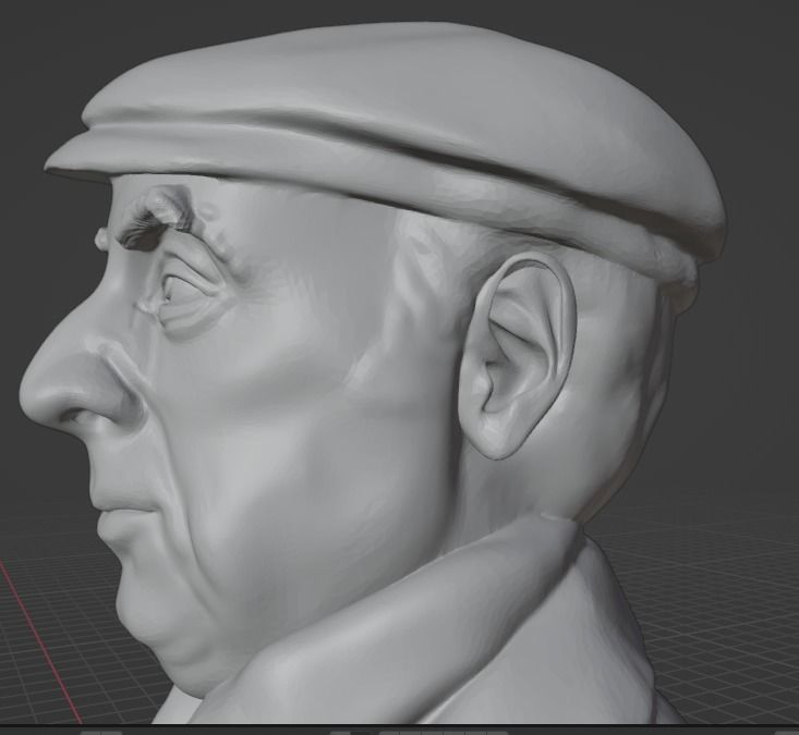 Pablo Neruda 3D print model_10
