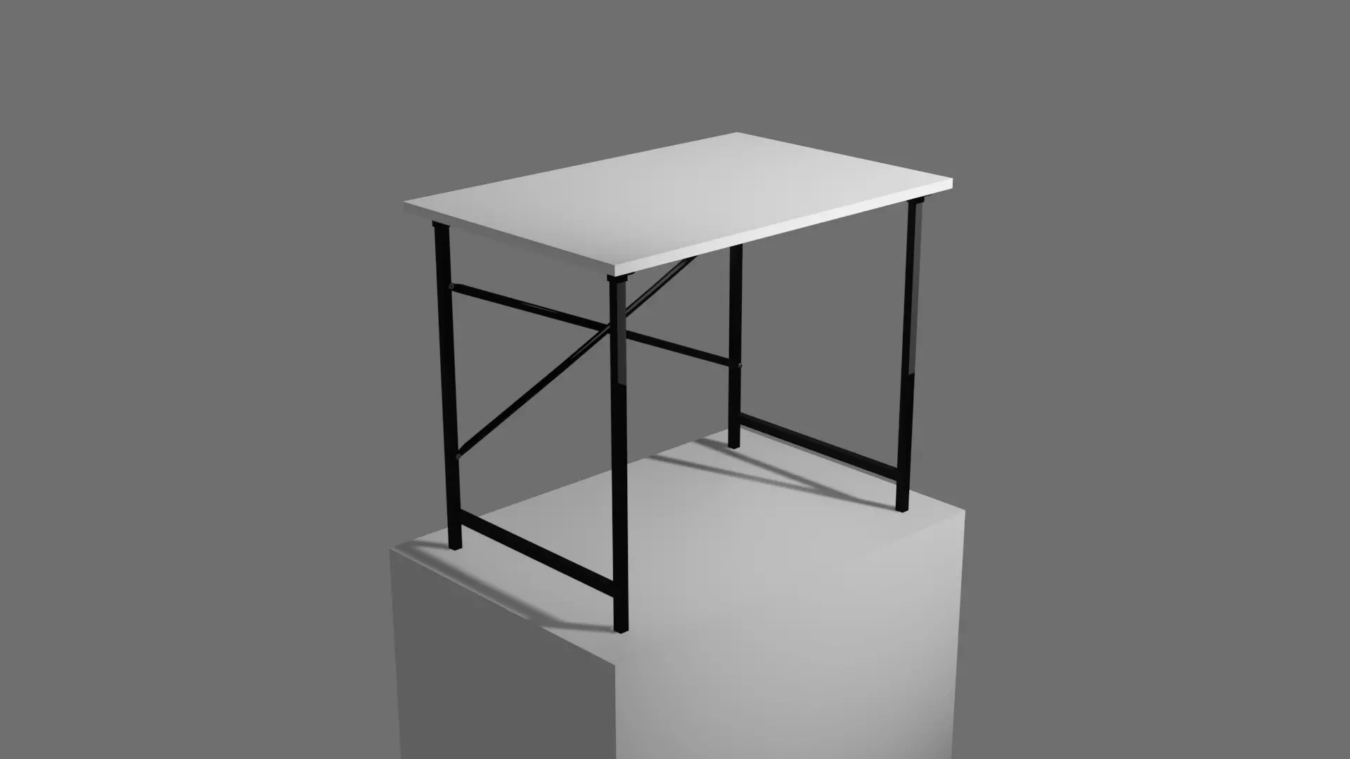 Minimalist Simple Table Free low-poly 3D model