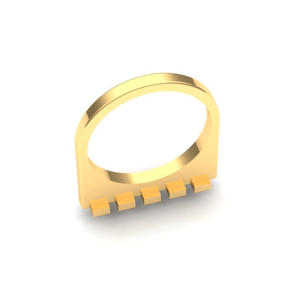 Diamond ring 3D print model_4