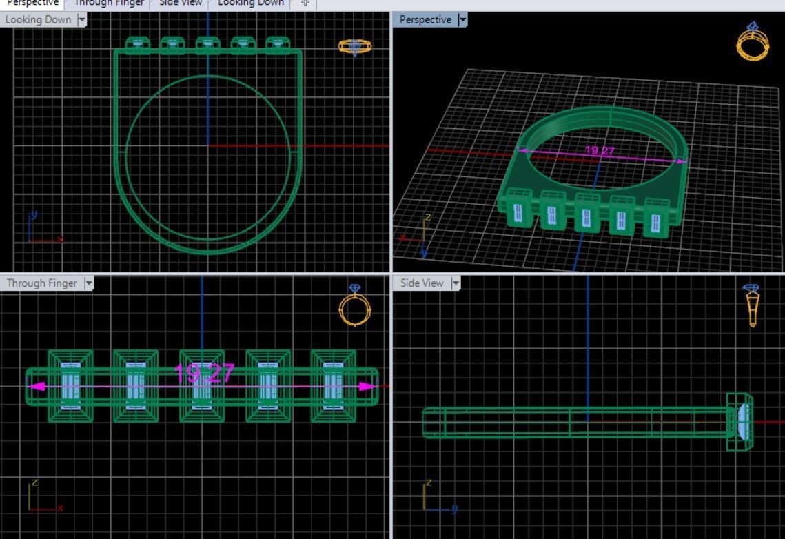 Diamond ring 3D print model_13