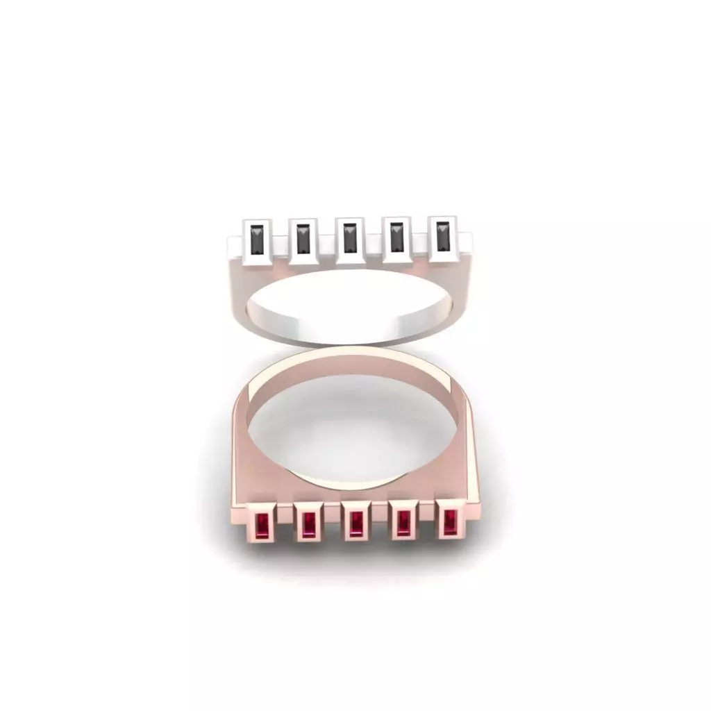 Diamond ring 3D print model_0