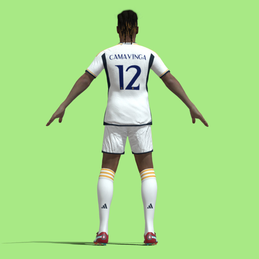 T-Pose Camavinga Real Madrid 23-24 3D model_2