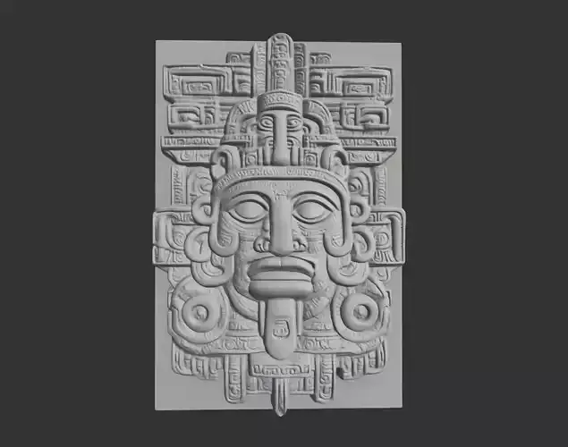 Mayan Decor Ornament 05 - 231206 3D print model