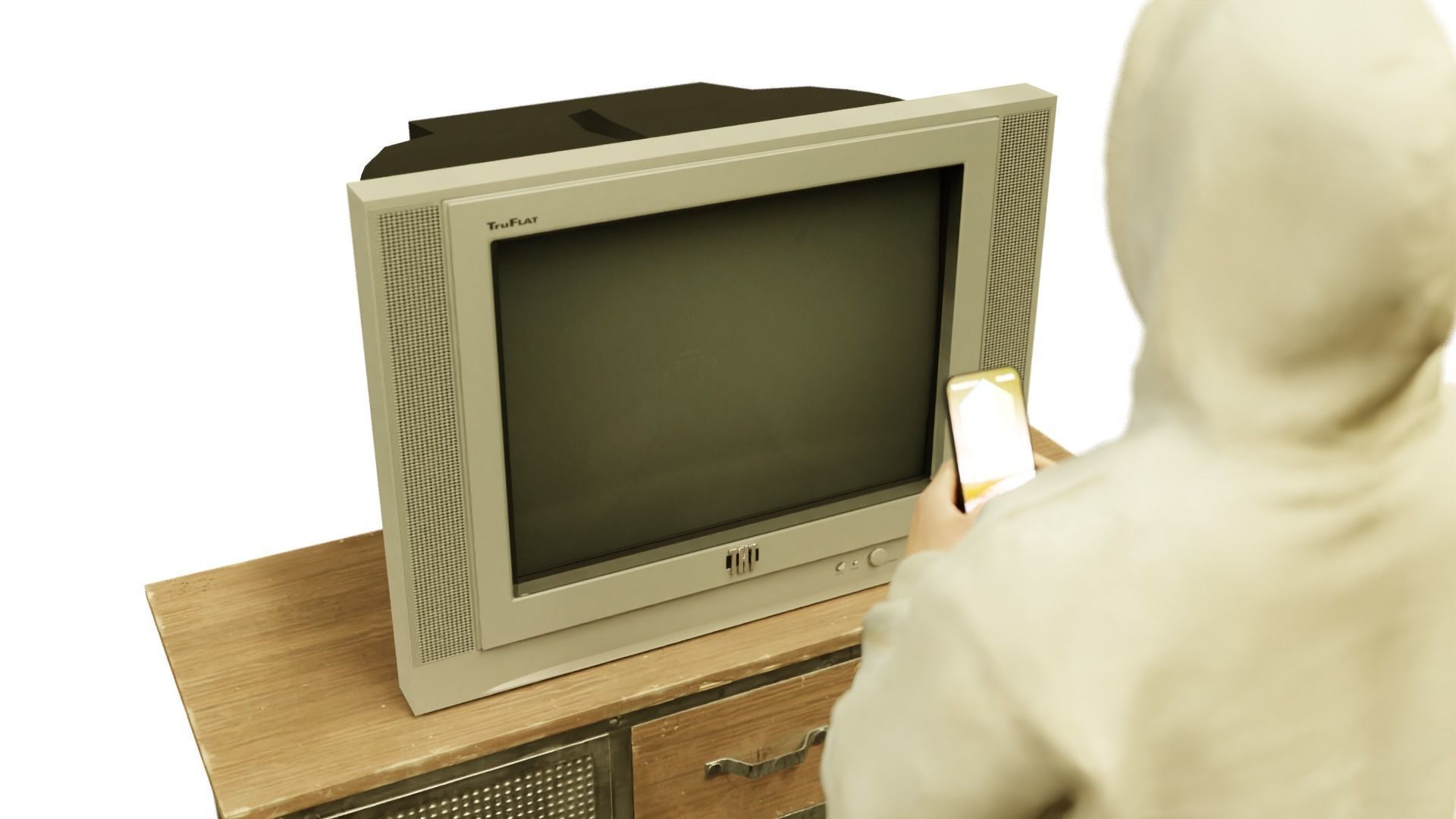 Analogue TV Free 3D model_3