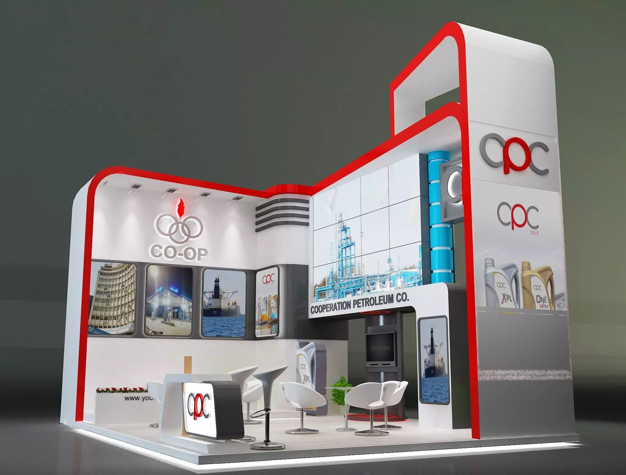 Booth Exhibition Stand a229a 3D model_0