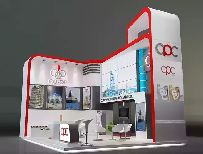 Booth Exhibition Stand a229a 3D model