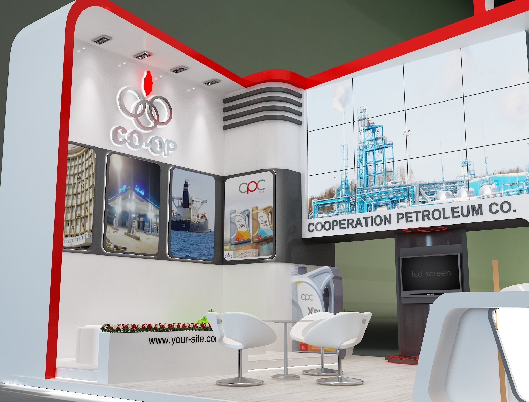 Booth Exhibition Stand a229a 3D model_5