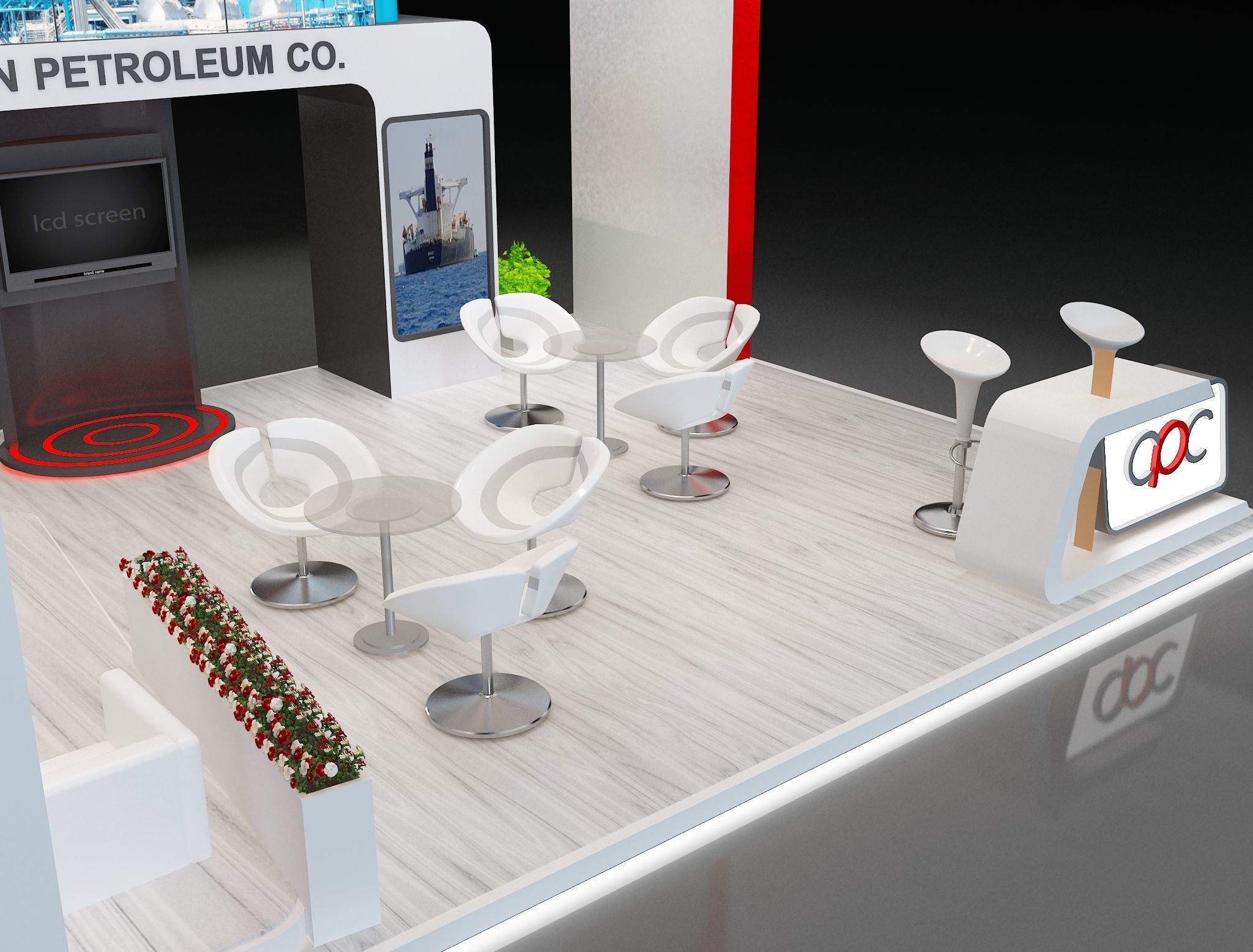 Booth Exhibition Stand a229a 3D model_8