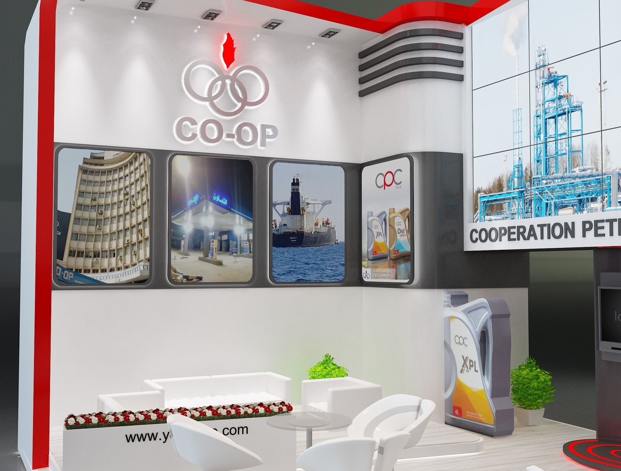 Booth Exhibition Stand a229a 3D model_6