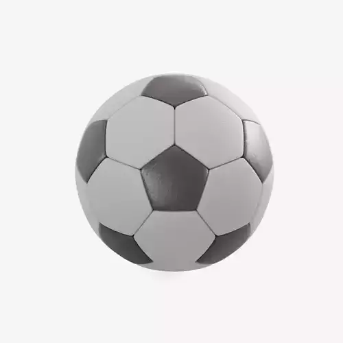 Soccer Ball 4K Resolution Low-poly 3D model