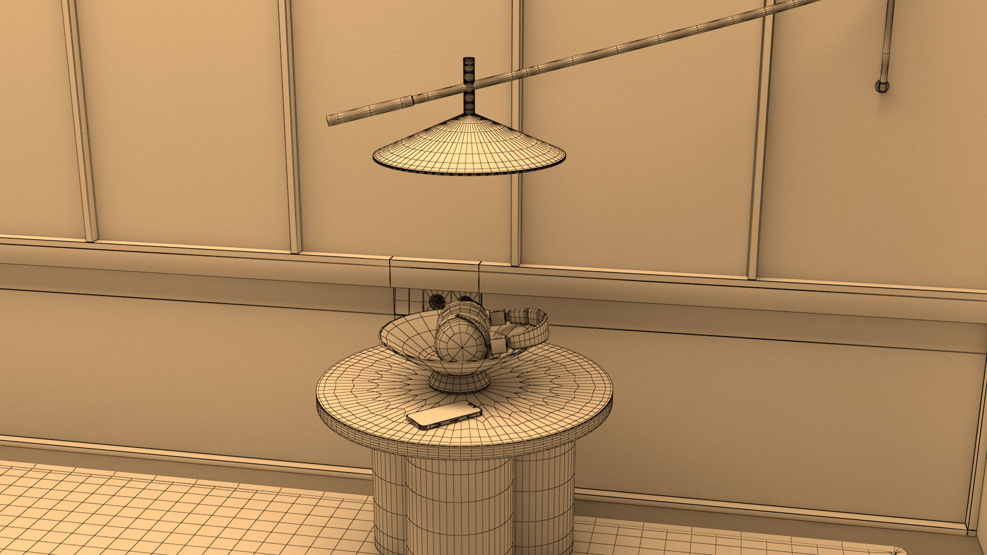 laos Wall Composite 3D model_9