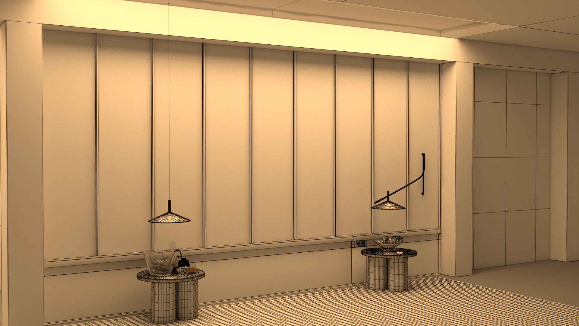 laos Wall Composite 3D model_5