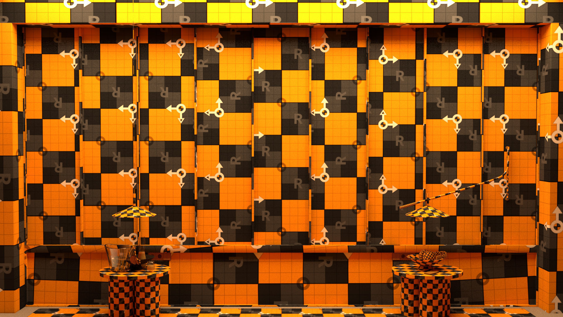 laos Wall Composite 3D model_12