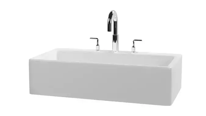 Bathroom Sink-3D Model-modern-4K baked texrutes