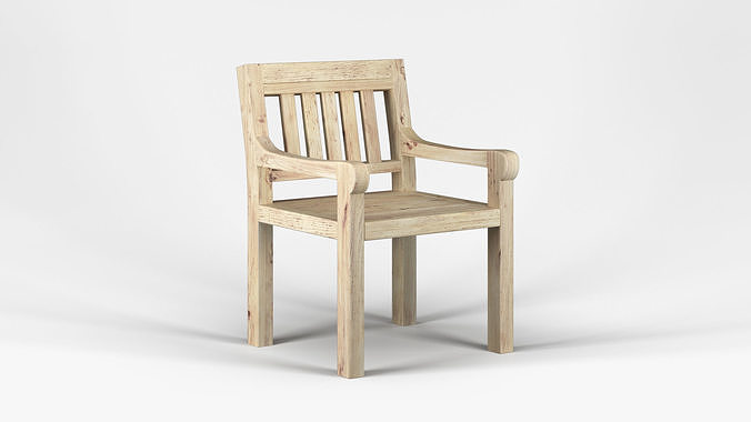 Outdoor garden chair 3D model