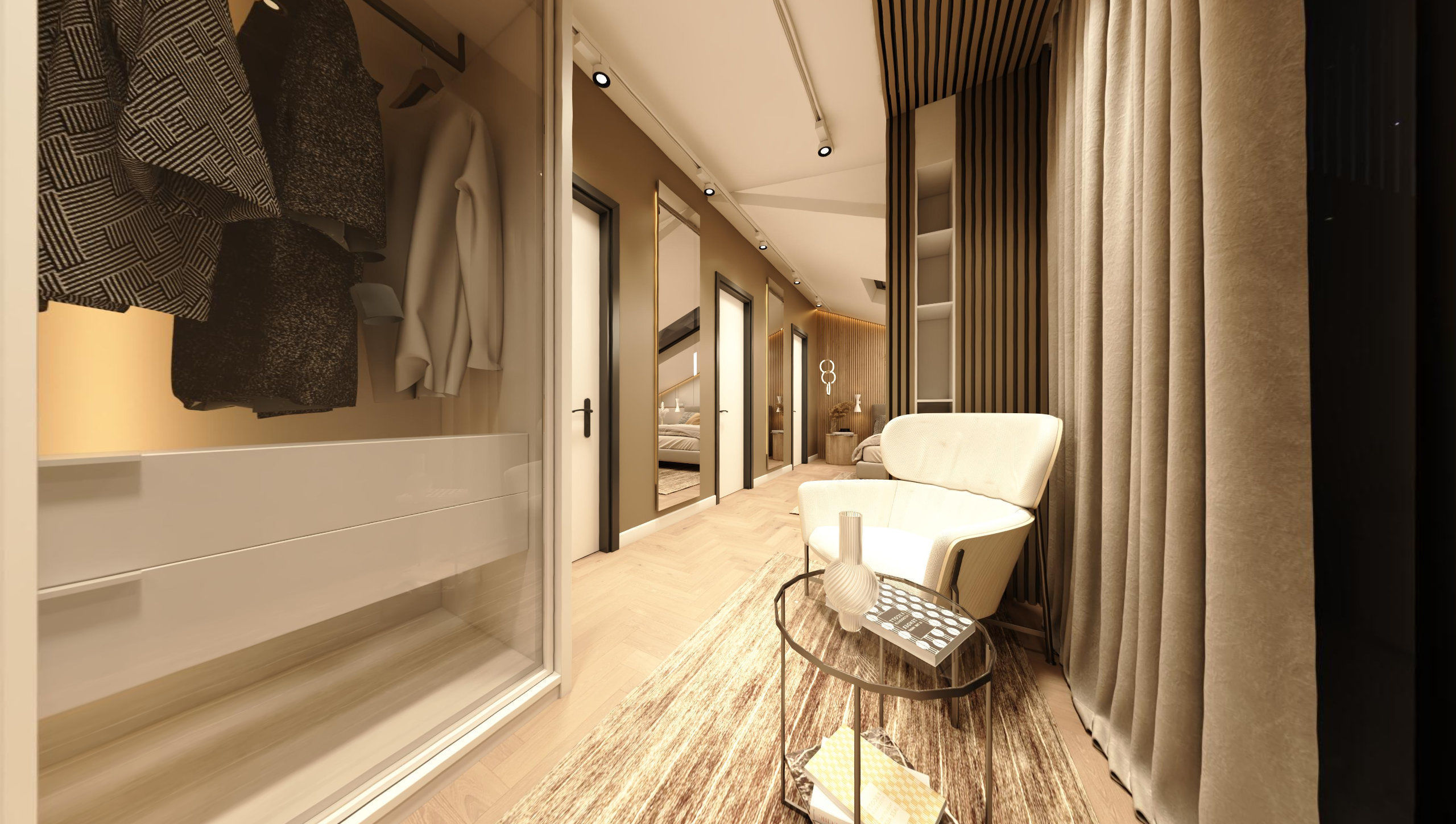 ATTIC ROOM MODERN VILLA 360 VIEW Low-poly 3D model_8