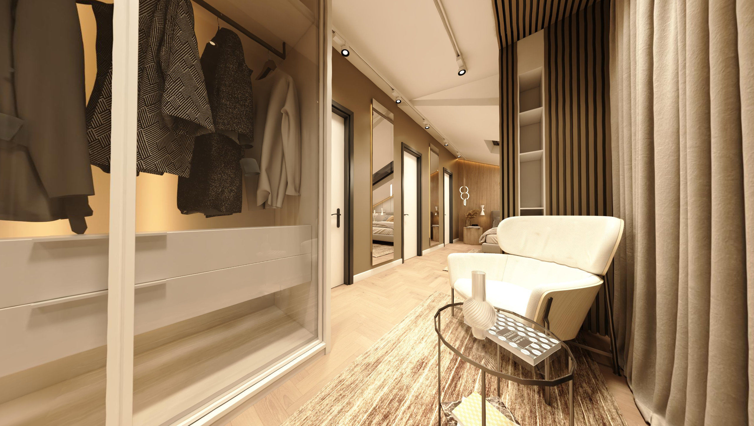 ATTIC ROOM MODERN VILLA 360 VIEW Low-poly 3D model_11