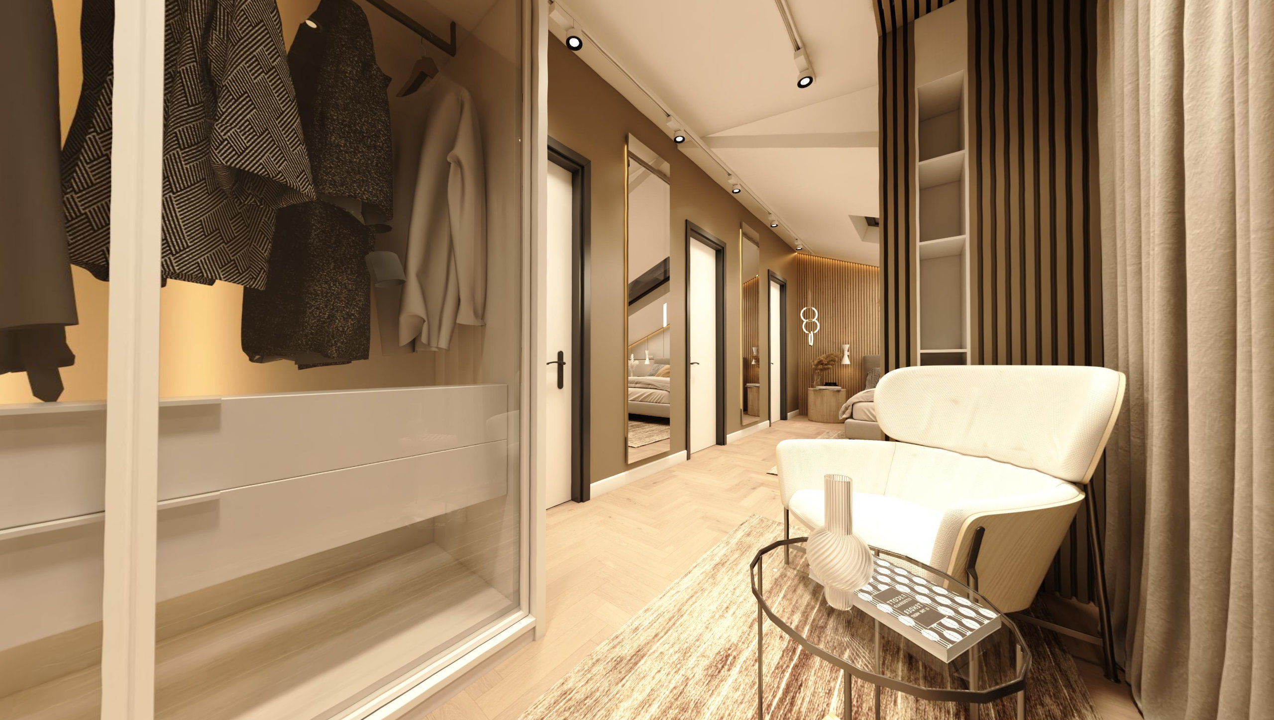 ATTIC ROOM MODERN VILLA 360 VIEW Low-poly 3D model_12