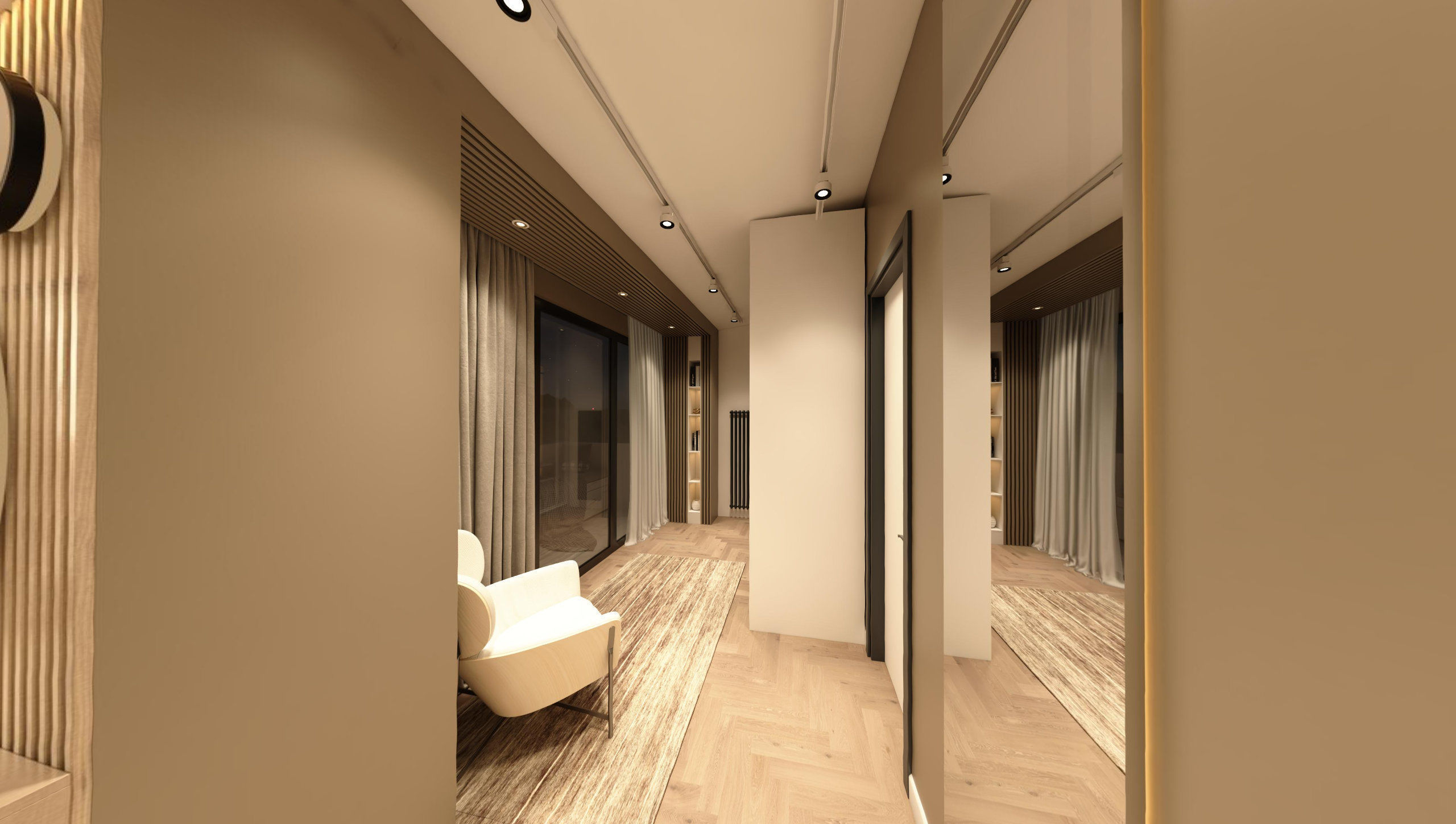 ATTIC ROOM MODERN VILLA 360 VIEW Low-poly 3D model_5