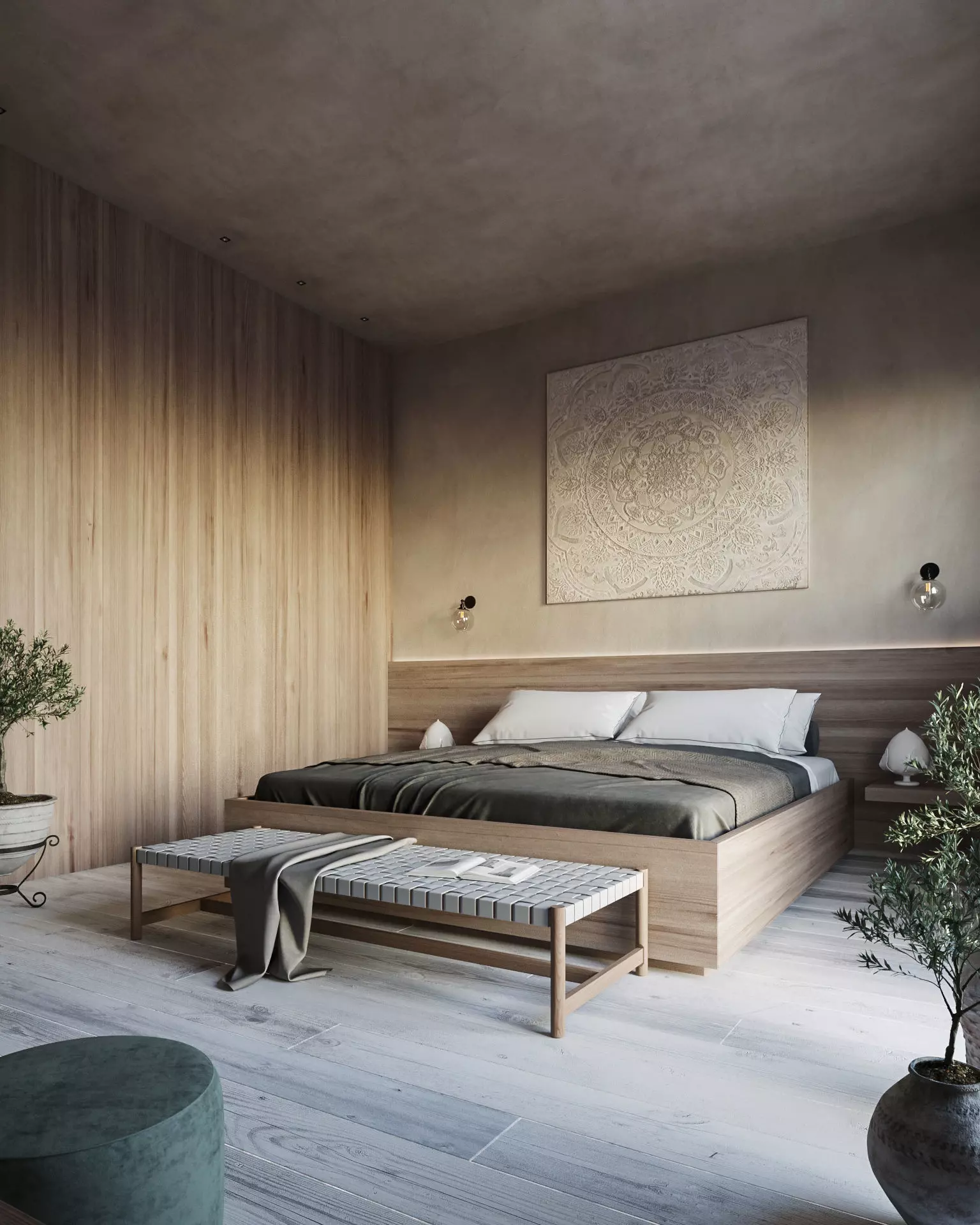 Mediterannean Bedroom 3D model