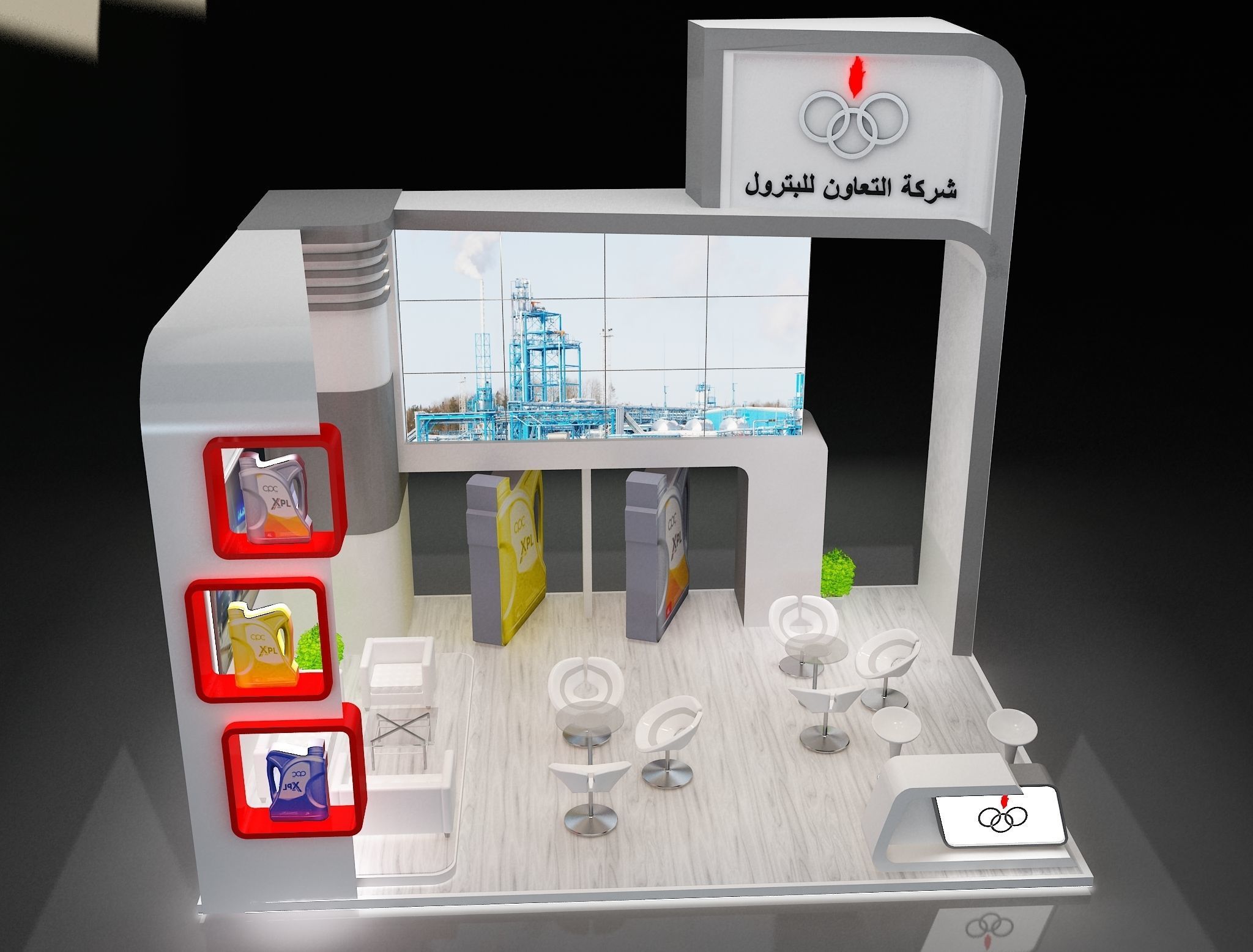 Booth Exhibition Stand a229d 3D model_6