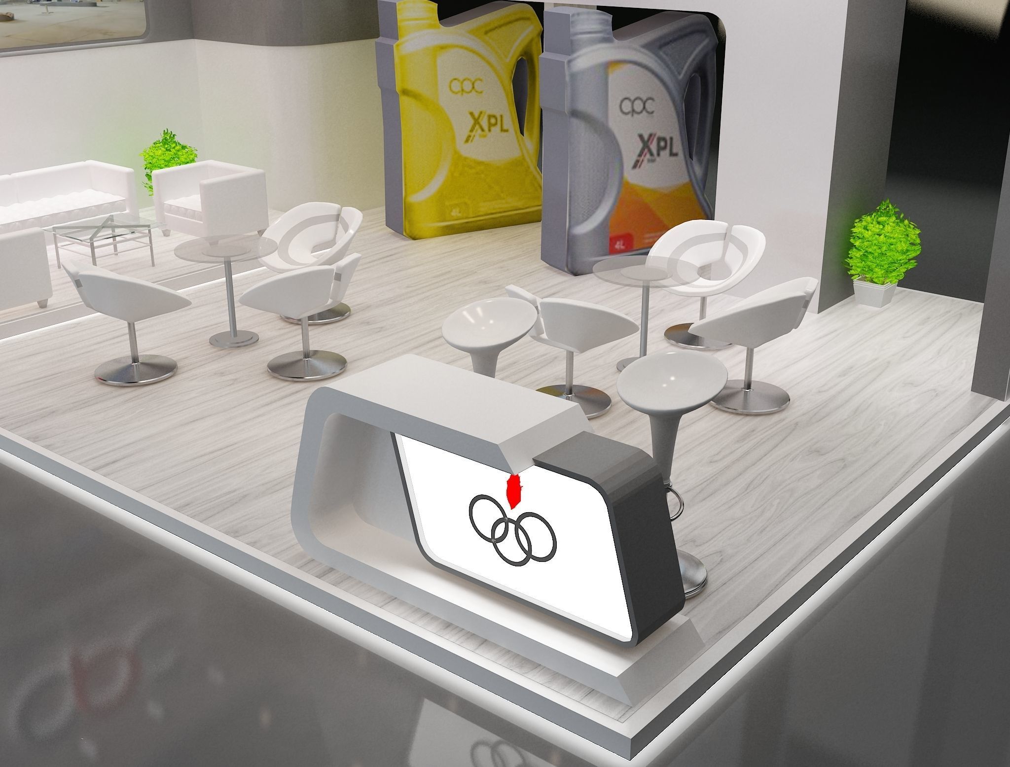 Booth Exhibition Stand a229d 3D model_1