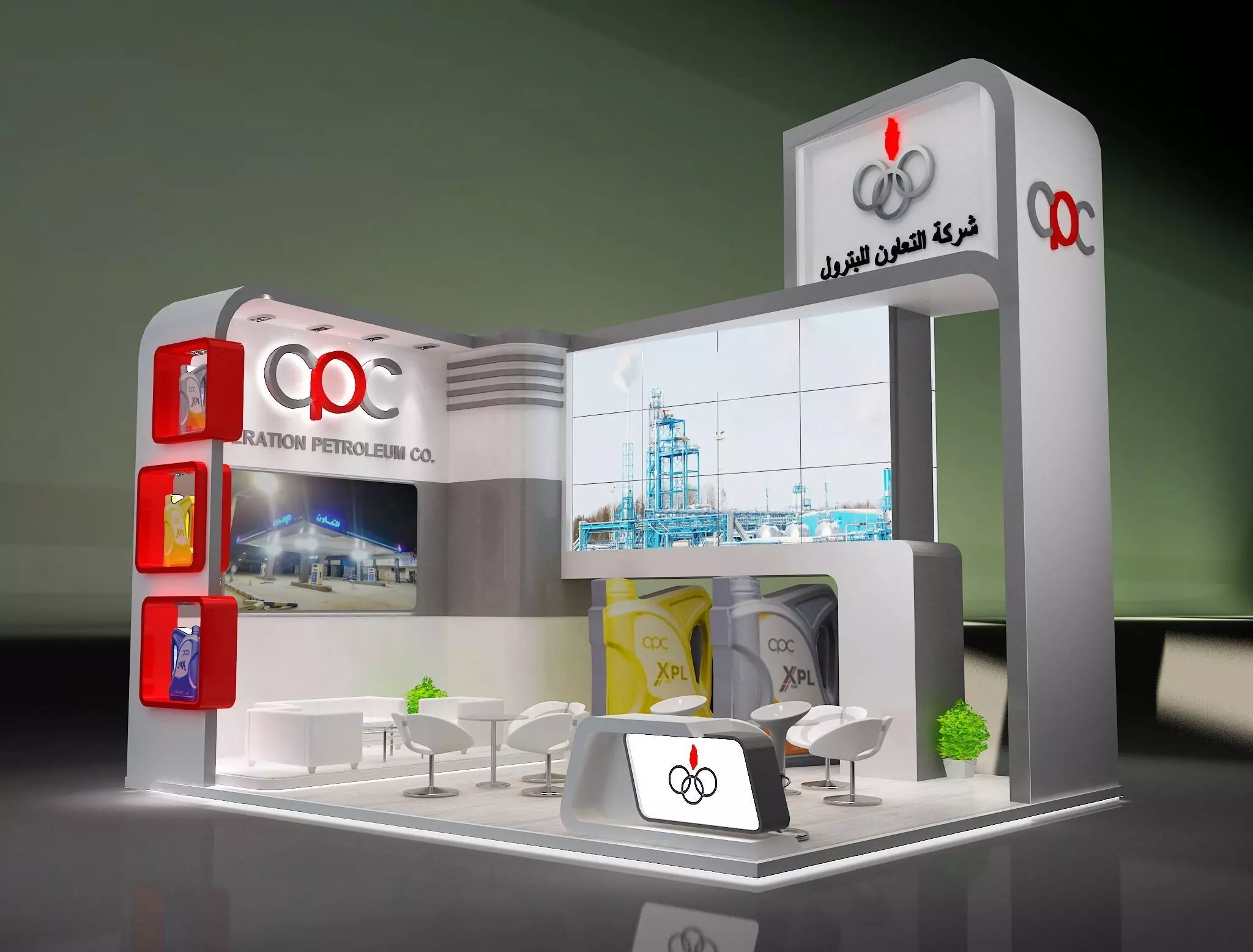 Booth Exhibition Stand a229d 3D model_0