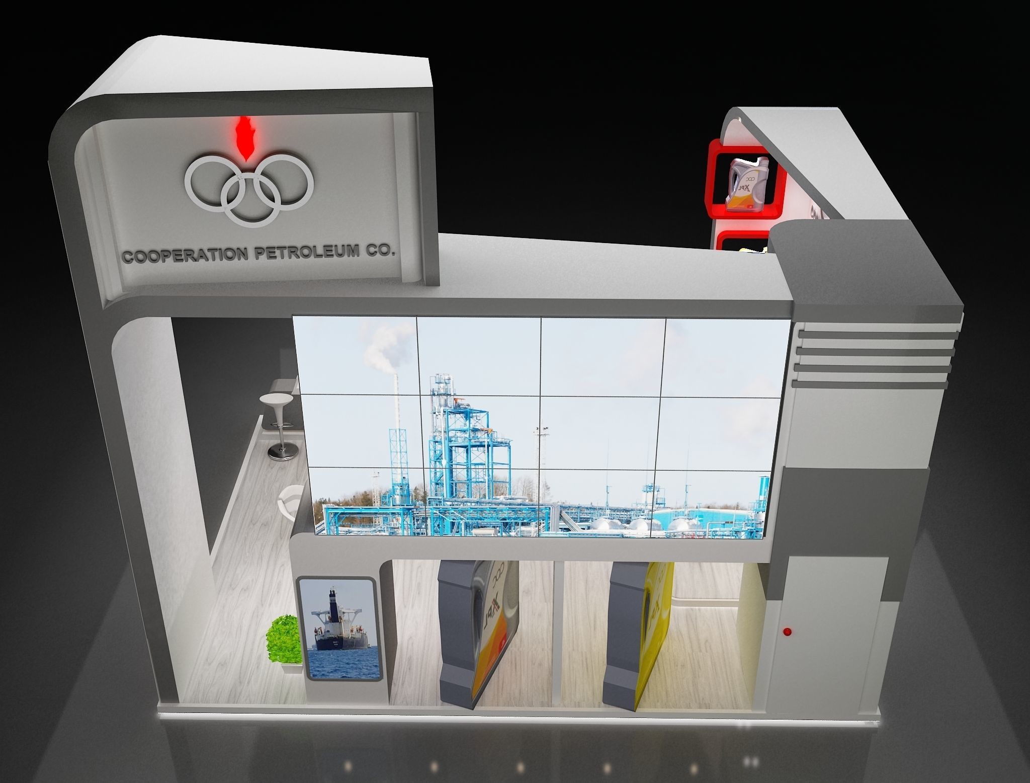 Booth Exhibition Stand a229d 3D model_3