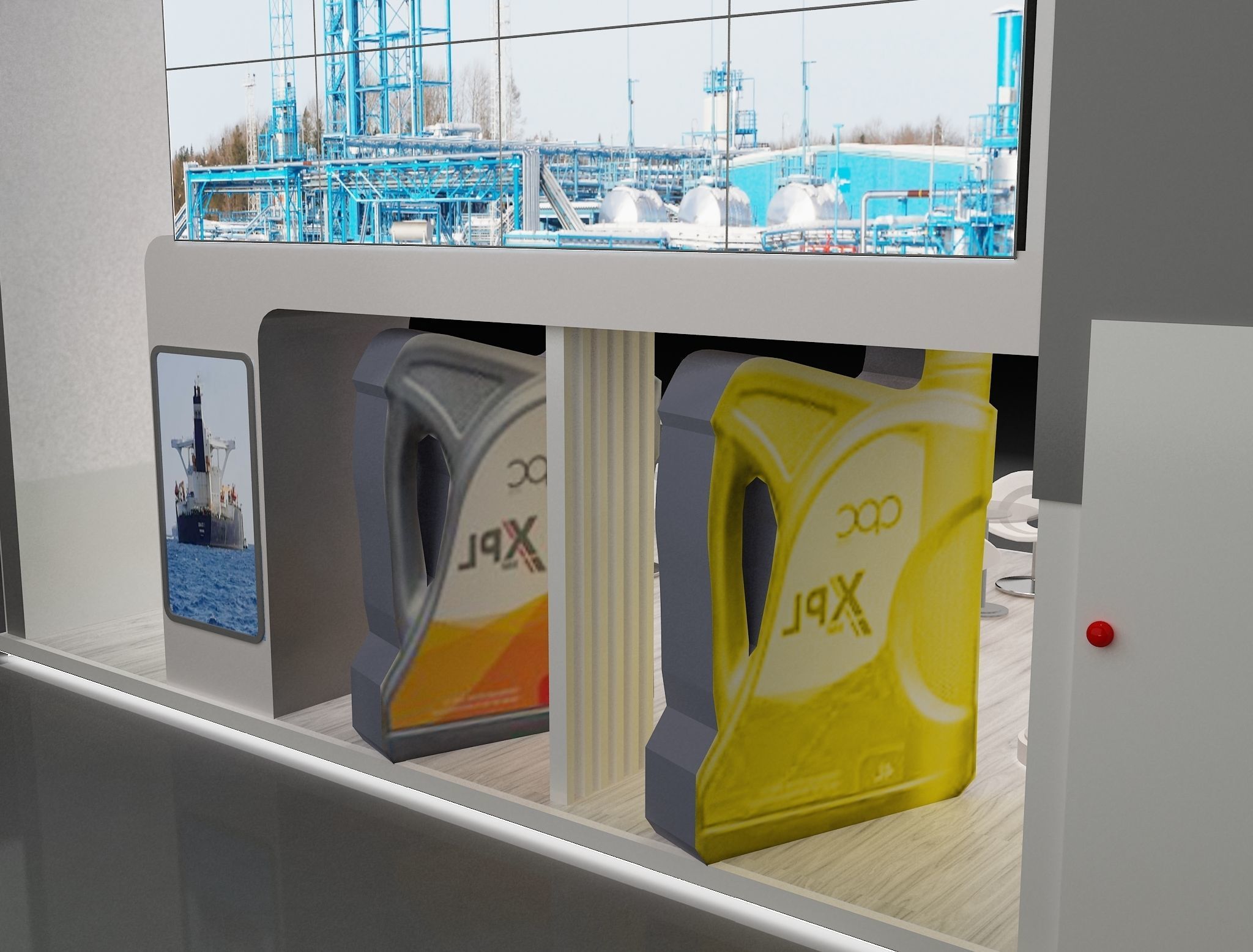 Booth Exhibition Stand a229d 3D model_2