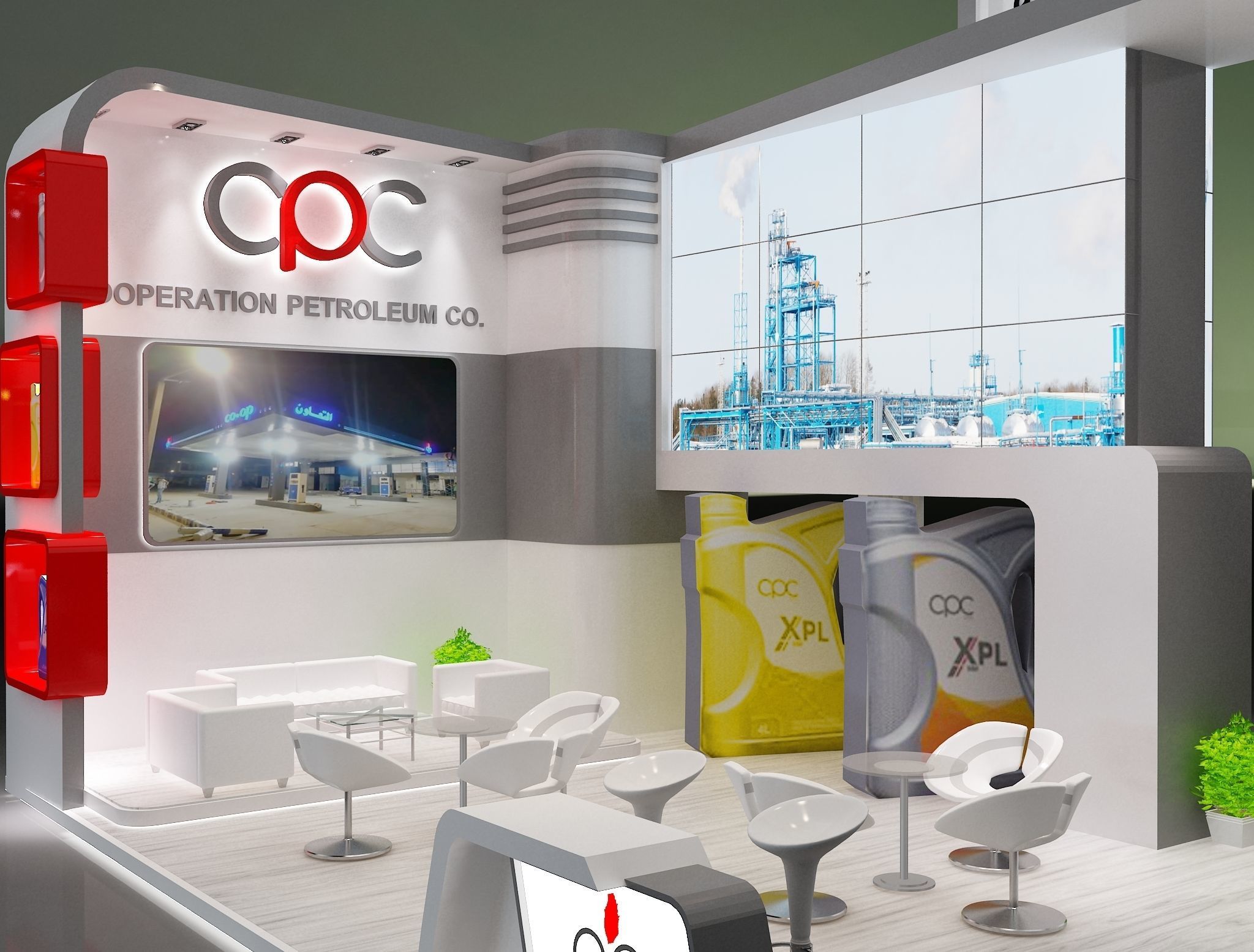 Booth Exhibition Stand a229d 3D model_11