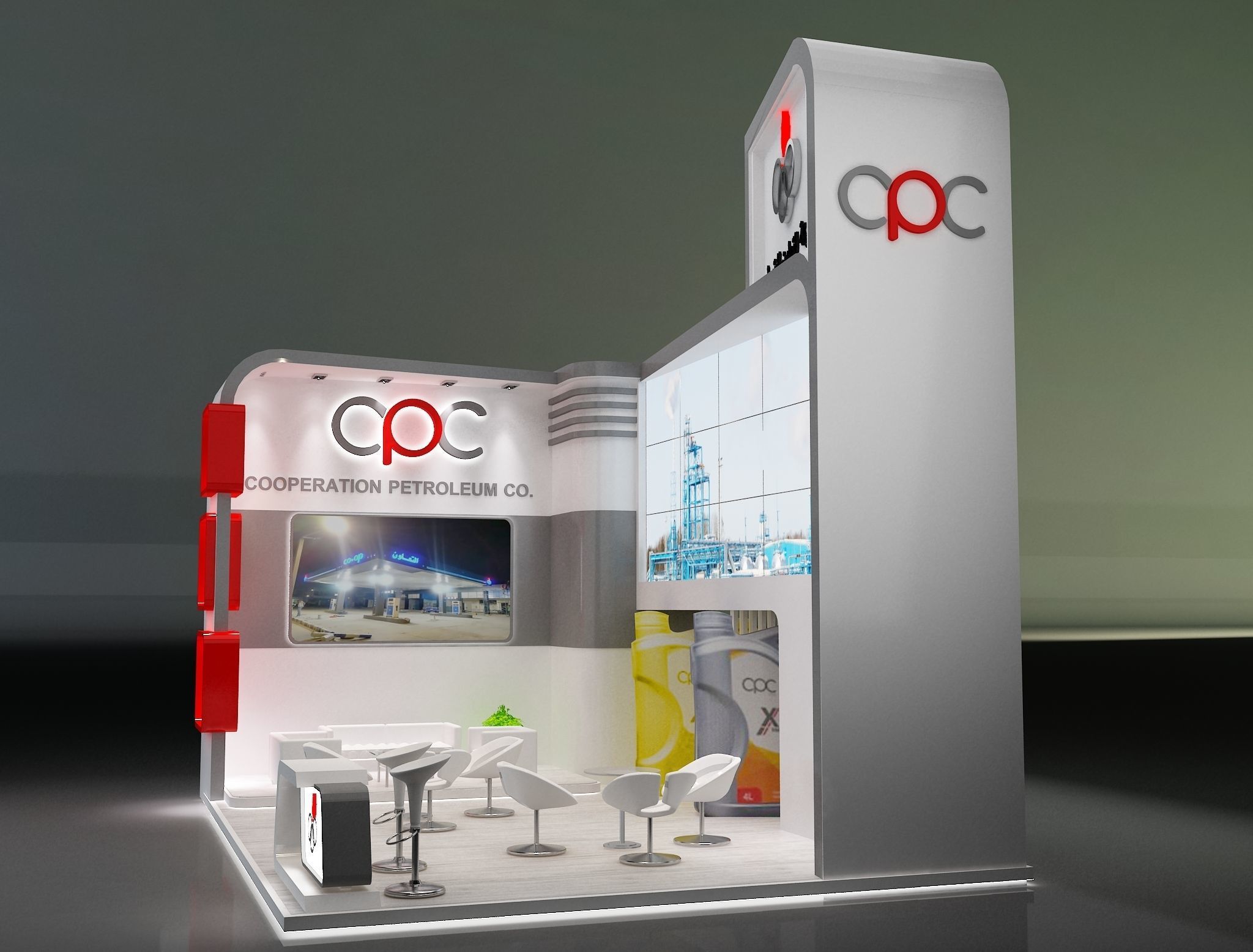 Booth Exhibition Stand a229d 3D model_4