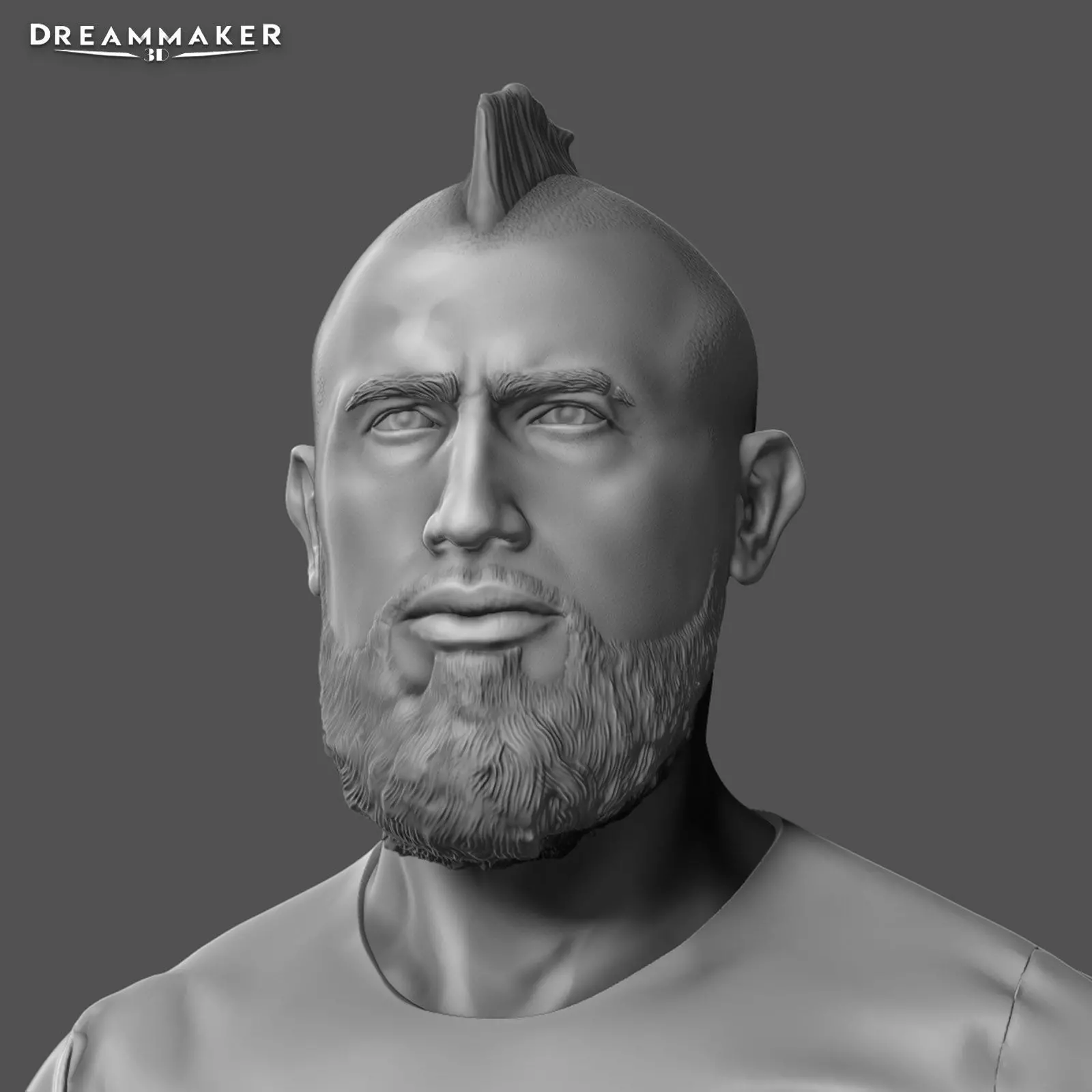 Arturo Vidal Bust 3D print model