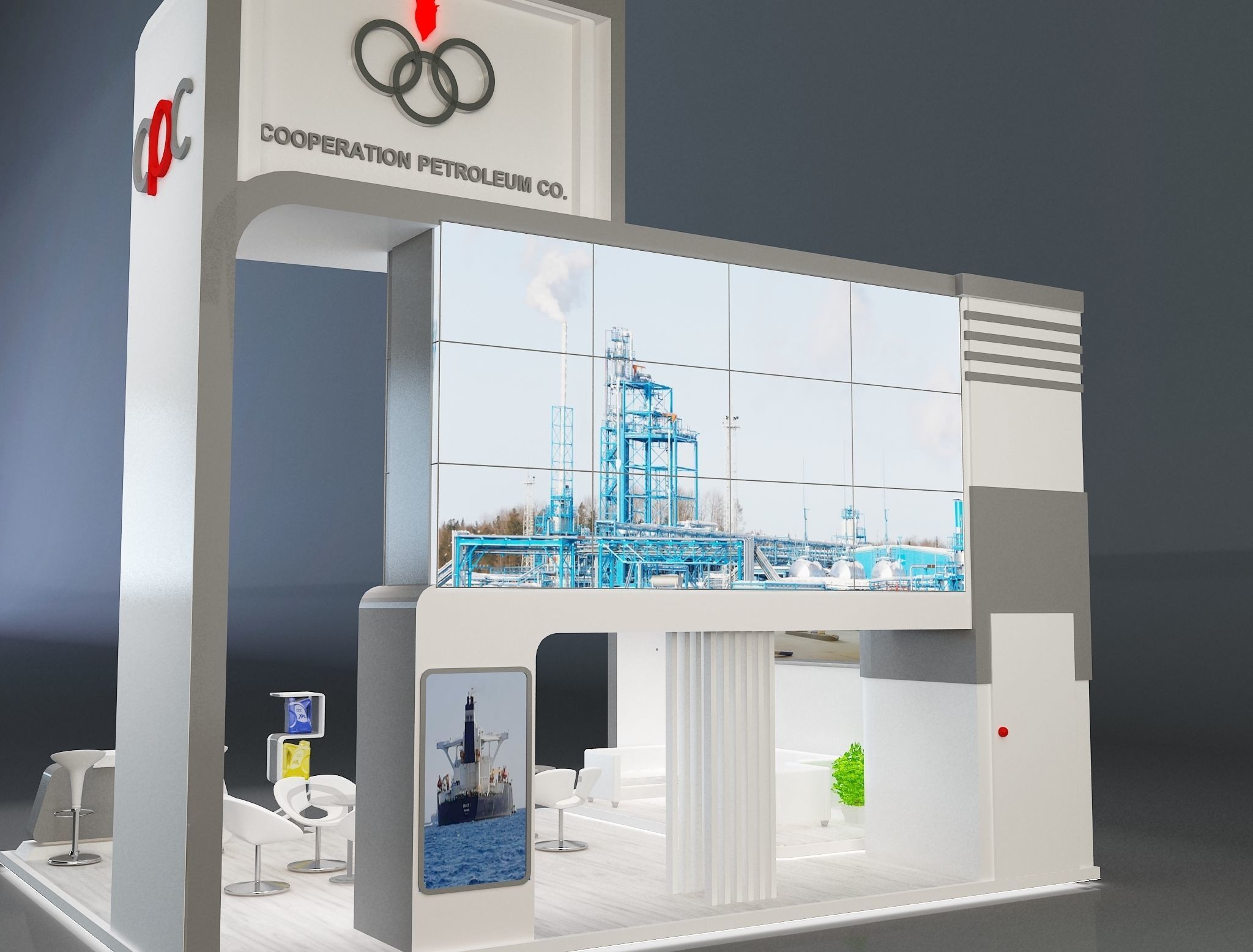 Booth Exhibition Stand a229e 3D model_6